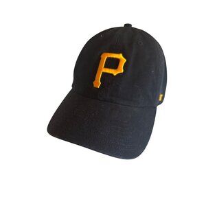 Pittsburgh Pirates 47 Brand Adjustable Black Hat MLB Pennsylvania Sport